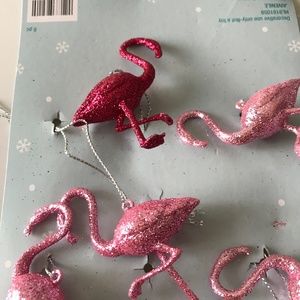 Flamingos Ornamental Small Glittery Glam Final Sale